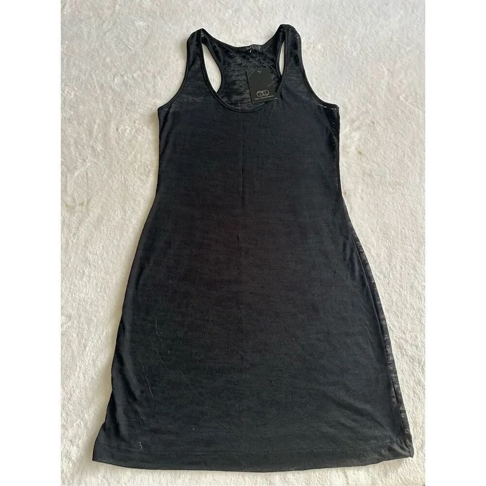 Tart Black Sheer Racerback Tank Top | XS & S